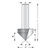 Dimar DIM-105R4-10 3/8in Carbide Tipped V-Groove Router Bit 90-Degree 2 Flute 1/4in Shank