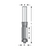 Dimar DIM-101R46-2 1/2in Dia Carbide Tipped Flush Trim Bit 2 Flute 1/4in Shank 1/2in Cutting Length