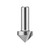 Dimar DIM-105R8-32 1-1/4in Dia Carbide Tipped V-Groove Bit 90 Deg 2 Flute 1/2in Shank