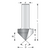 Dimar DIM-105R8-19 3/4in Dia Carbide Tipped V-Groove Bit 90deg 2 Flute 1/2in Shank 3/8in Depth