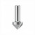 Dimar DIM-105R8-19 3/4in Dia Carbide Tipped V-Groove Bit 90deg 2 Flute 1/2in Shank 3/8in Depth