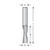 Dimar DIM-SCW46DC 1/4in Dia Solid Carbide Spiral Bit Solid Wood Downcut 2 Flute 1/4in Shank 2-1/2in Length