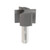 Dimar DIM-B841 1-5/8in Dia Bottom Carbide Straight Bit for Plunging 2 Flute 1/2in Shank 2-5/8in Length