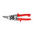 Apex Tool Canada M-1R Red Aviation Snip Cuts Left To Straight