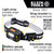 Klein KLE-56049 Rechargeable Light Array LED Headlamp with Adjustable Strap