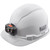 Klein KLE-60107RL Class-E Non-Vented Hard Hat (White)  with Rechargeable Headlamp