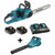 Makita MAK-DUC400PT2-DUB362Z 18VX2 LXT Brushless 16" Chainsaw 2x 5.0Ah Kit + 18Vx2 LXT Cordless Turbo Blower