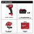 Milwaukee MIL-2962P-22R M18 FUEL 1/2in Mid-Torque Impact Wrench 2x 5.0Ah Kit With Pin Detent