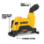 DEWALT DEW-DWE46125 4-1/2 in. / 5 in. Cutting Grinder Dust Shroud