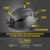 Klein Tools KLE-60517 Safety Helmet, Premium KARBN Pattern, Vented, Class C, Headlamp