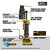 DEWALT DEW-DCE600D1K2 20V MAX Hydraulic Knockout Tool Kit with 1/2in - 2in Punches and Dies