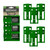 StealthMounts SM-BM-FT18-GRN-6 Battery Mounts for Festool 18v Green 6-Pack