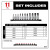 Milwaukee MIL-48-22-9543 11pc 3/8in Drive Hex Bit Socket Set - Metric