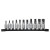 Milwaukee MIL-48-22-9543 11pc 3/8in Drive Hex Bit Socket Set - Metric