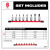 Milwaukee MIL-48-22-9542 8pc 3/8in Drive Hex Bit Socket Set  SAE