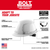 Milwaukee MIL-48-73-12XX BOLT Front Brim Hard Hat with 6-Point Ratcheting Suspension (USA) - Vented Class C