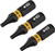 DEWALT DEW-DWAF1TX10IR3 Flextorq Torx T10 Bits 1/4 x 1in For Impact Drivers And Drills Hex Shank
