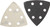 DEWALT DEW-DWASPTRI12 120 Grit Hook and Loop Triangle Sandpaper 12 Pack