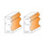 CMT Orange Tools CMT-85590111 15/16in Dia x 1-3/8in Cutting Length Moulding Router Bit With Bearing