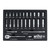 Wiha Tools WIHA-33396 SAE 25 Piece 1/4in Drive Professional Standard And Deep Socket Tray Set