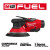 Milwaukee MIL-2584-22CX M12 Fuel 6in Random Orbital Sander Kit  - 3/32in