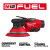 Milwaukee MIL-2585-22CX M12 Fuel 6in Random Orbital Sander 5.0Ah and 2.0Ah Kit - 3/16in