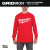 Milwaukee MIL-608RXX GRIDIRON Heavy Duty Long Sleeve Logo Tee - Red