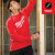 Milwaukee MIL-608RXX GRIDIRON Heavy Duty Long Sleeve Logo Tee - Red