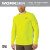 Milwaukee MIL-415HVXX WORKSKIN Lightweight Performance Long Sleeve Shirt - High Visibility