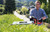 Einhell ARCURRA 18/55 Li in use