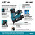 Makita MAK-DBN610Z 18V LXT 2-1/2in 16GA Angled Finish Nailer, Bare Tool
