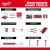 Milwaukee MIL-48-22-9490 242-Piece 1/4in, 3/8in, & 1/2in Drive Metric & Sae Ratchet & Socket Set with Trays For PACKOUT Drawers