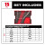 Milwaukee MIL-48-22-0157 15-Piece SAE Ratcheting Combination Wrench Set with Tray For PACKOUT Drawers