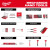 Milwaukee MIL-48-22-0156 15-Piece Metric Ratcheting Combination Wrench Set with Tray For PACKOUT Drawers