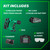 Metabo HPT HPT-NT1865DSAM 18V MultiVolt Brushless Pro 16ga Straight Finish Nailer 2.0Ah Kit