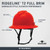 Pyramex PYR-HPT256120 Ridgeline Type 2 Non-Vented Full Brim Hard Hat - Red
