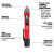 Milwaukee MIL-3203-20 Dual Range Voltage Detector with LED