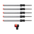 Freud FRE-DMAPLA4510-S6 Diablo AMPED Rebar Demon 5/8in x 8in x 14in SDS-Plus 4-Cutter FCH Dust Extraction Hammer Drill Bit 5-Pack