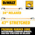 DEWALT DEWL-DXBC301424 24in Flat Bungee Straps with Interlock Coated Metal Hooks 4-Pack
