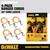 DEWALT DEWL-DXBC300484 48in Premium Heavy-Duty Bungee Cords, 4-Pack