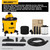 DEWALT DEWL-DXV212P 12 Gallon 5.5 Peak HP Wet/Dry Vacuum with Detachable Blower, Kit