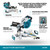 Makita MAK-LS1110F 15A 10in Dual-Bevel Sliding Compound Miter Saw with LED Cut Line