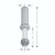 Dimar DIM-108R 5/16in Router Cutter Arbor with Nut and Washer