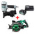 Metabo HPT HPT-NV45AB2M-C3607DWAQ4M-UC18YSL3B1 1-3/4in Coil Roofing Nailer + 36V MultiVolt 7-1/4in Rear Handle Circular Saw + Starter Kit