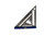Martinez MTZ-4296_BL Titanium Rapid Square, Metric, Blue