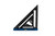Martinez MTZ-4346_BL Signature Series 2-in-1 Aluminum Rapid Square, Metric, Blue