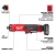Milwaukee MIL-3486-22 M12 FUEL 12V 1/4in Straight Die Grinder 5.0Ah + 2.5Ah Kit