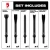Milwaukee MIL-49-16-3776 M18 FUEL STRIKER 5-Piece Hammer Chisel Bit Set