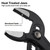 Klein KLE-D5052BSKIT Straight Jaw Quick-Adjust Pump Pliers Set 7in and 10in, 2-Piece