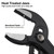 Klein KLE-D50510BS Straight Jaw Quick-Adjust Pump Pliers, 10in